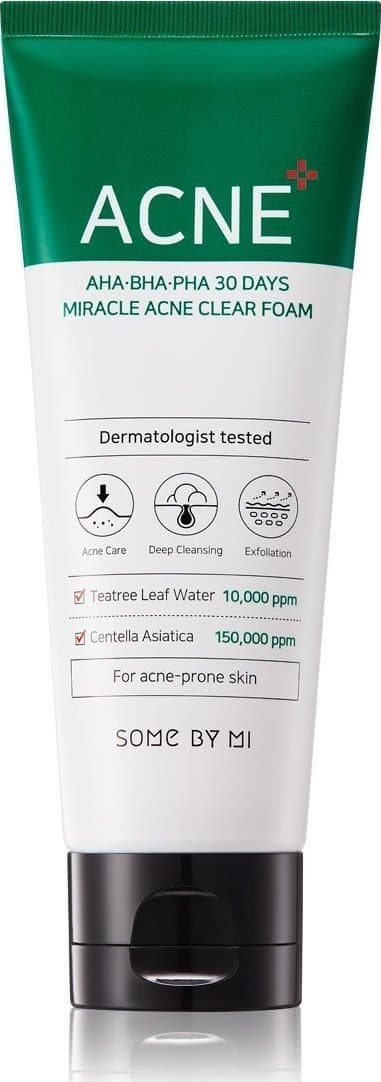SOME BY MI_AHA.BHA.PHA Miracle Acne Clear Foam rengöringsansiktskum 100ml