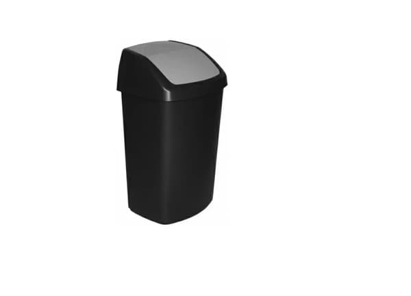 CURVER AFFALDSKURV 50L /SORT/ SØLV
