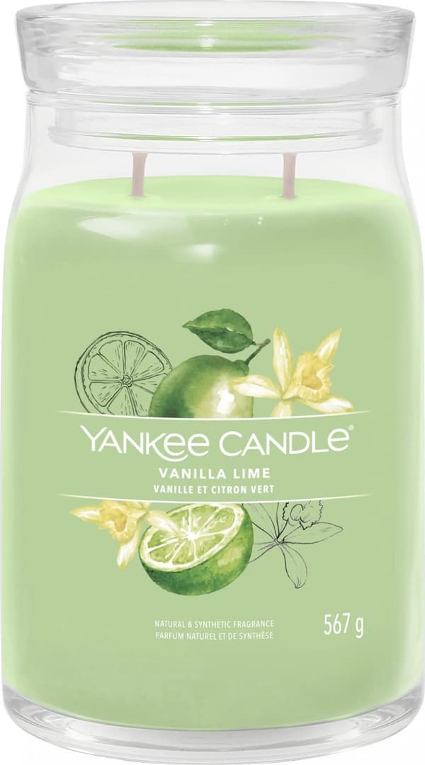 Yankee Candle Signature Vanilla Lime Light Stor 567g