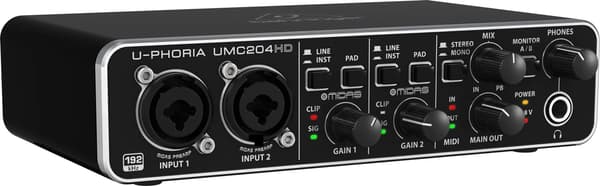 Behringer UMC204HD - USB-ljudgränssnitt