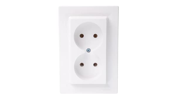 Schneider Electric kaksoispistorasia b/u valkoinen - EPH9700221