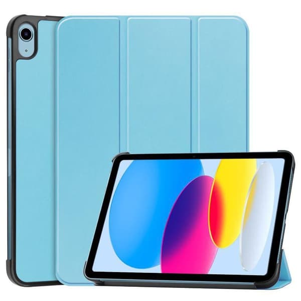 CoreParts Tri-fold Caster Hard Shell Cover - Himmelblå til Apple 10,9-tommer