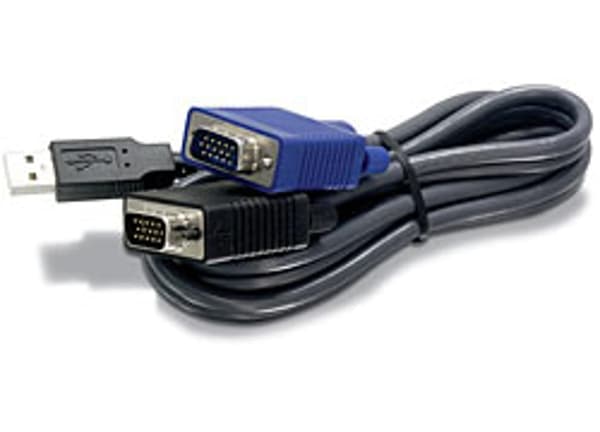Kabel KVM Trendnet TK-CU15 Sort