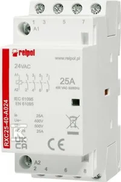 Installationskontaktor 400V AC 25A 24V AC 2617023 RXC25-40-A024