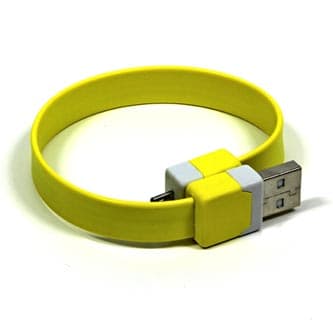 Kabel USB Neutralle USB-A - microUSB 0,25 m Gul