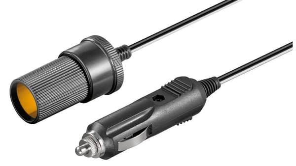 Goobay Kabel bagløser til bilens cigarettænder 2m 11425