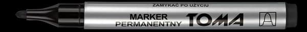 Permanent marker, sort (10 stk.) TOMA