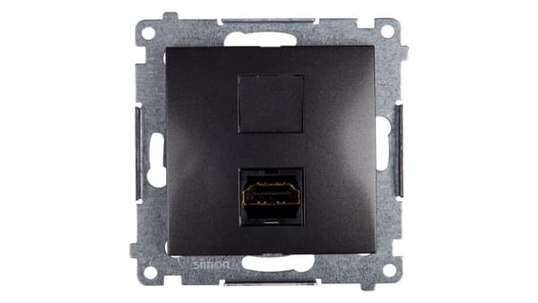 Kontakt-Simon HDMI-uttag Simon 54 antracit (DGHDMI.01/48)