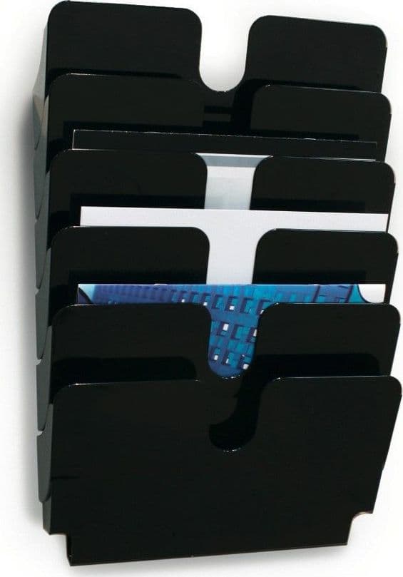 Durable vaakasuora asiakirjalaatikko musta A4 Flexiplus 6 Durable