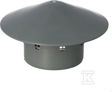 Onnline Ventilationspejsudtræk 110mm grå D-692573