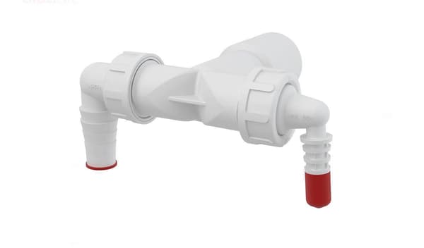 ALCADRAIN Dubbelvinkel DN40/32/8-23 med backventil - P156Z