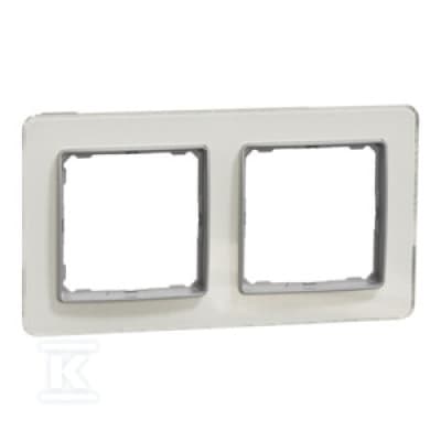 Schneider Electric Sedna Elements, 2-facksram, glasvit