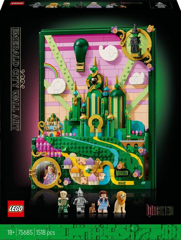 LEGO Wicked 75685 Emerald City -seinätaide