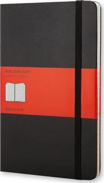 Adressebog 13x21 tw. sort MOLESKINE