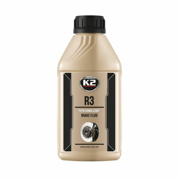 K2 BREMSEVÆSKE R3/DOT3 MED CERTIFIKAT. R3/DOT 3 0.5 500G