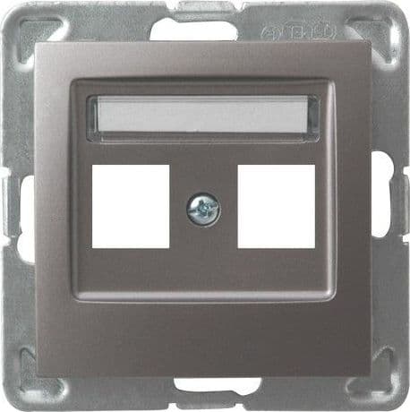 Ospel IMPRESJA Dobbelt titanium ICT stikdåsehus (GPK-2Y/P/23)