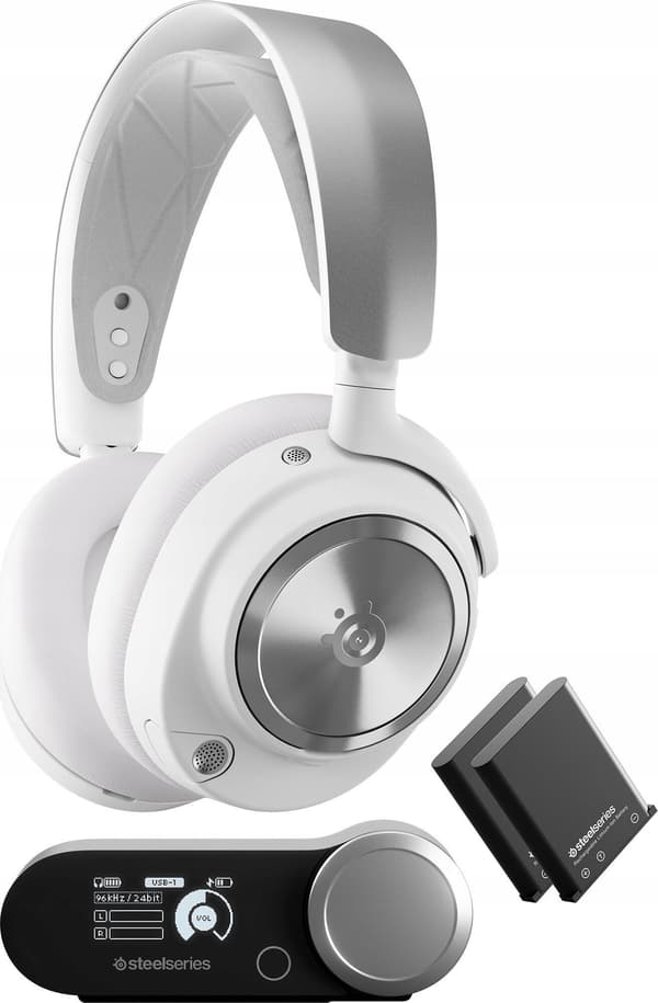 STEELSERIES Arctis Nova Pro Wireless -kuulokkeet, valkoinen