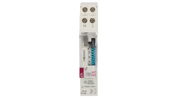 Eti-Polam Analog Timer Programmer APC-DR1 1P 16A 230V AC Daglig 100h 002472002