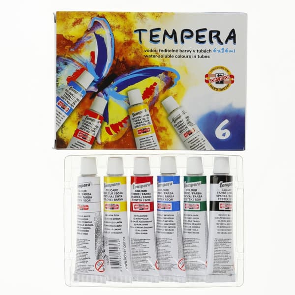 Tempera-värit 6 väriä