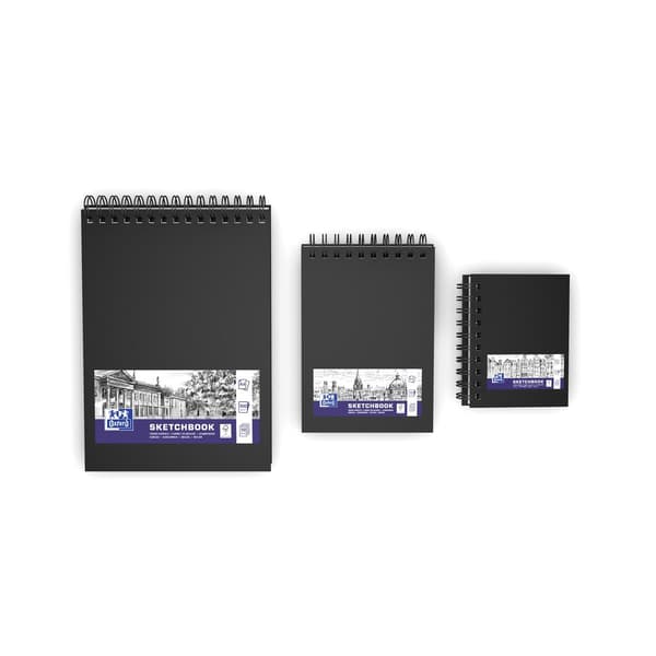 Oxford kunstblok sort A5 100g 80k (400152644)