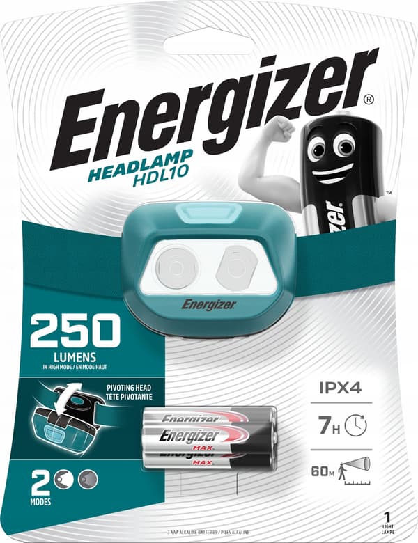 PANDELAMPE ENERGIZER HEADLIGHT HDL10 3AAA 250 lm