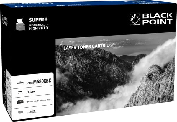 Black Point -värikasetti LCBPHM680XBK musta, korvaa 653X:n (BLH680BKBW)