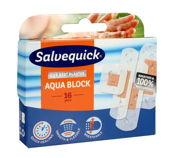 Cederroth Salvequick Aqua Block 1op. (16 kpl)