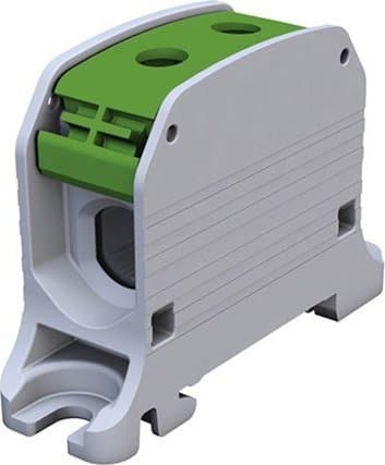 Simet STB 50 Gängskenanslutning Al/Cu 87310 SIMBLOCK grön