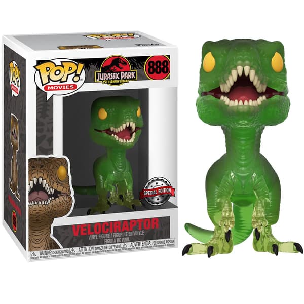 Set figur POP & T-shirt Jurassic Park Velociraptor Exklusiv