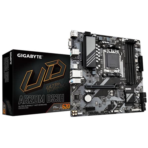 Gigabyte Bundkort A620M DS3H - 1.0 - Micro ATX - Socket AM5 - AMD A620