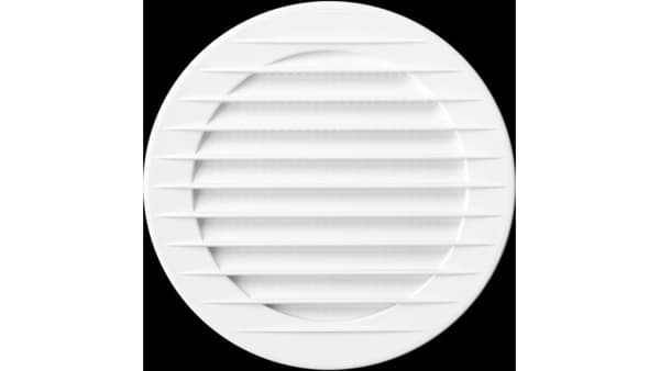 AirRoxy ventilationsgaller 02-146 med nät vit fi 100