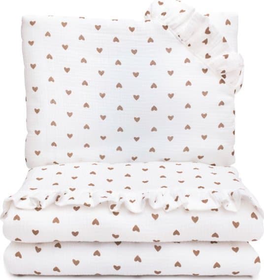 MUSLIN PULP ARK MED FYLD 80X100 CM HJERTER