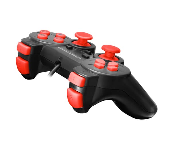 ESPERANZA GAMEPAD PC2/PS3/PC USB CORSAIR MUSTA/PUNAINEN