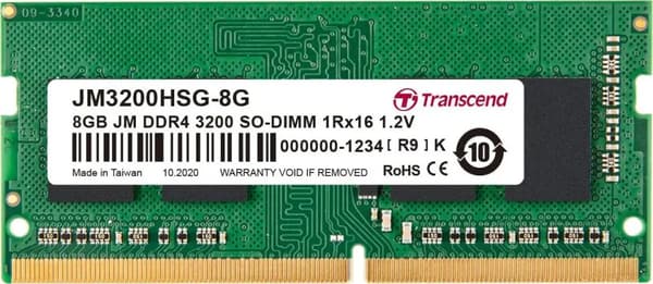 Transcend JetRAM - 8GB - DDR4 - 3200MH