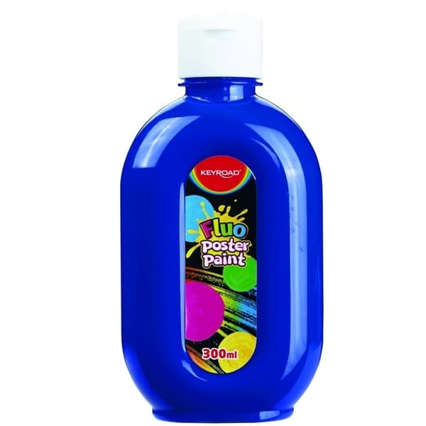 Fluorescerande blå affischfärg 300ml
