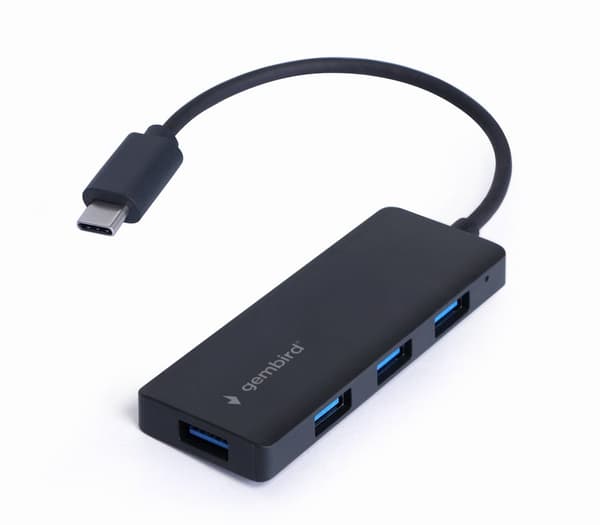 GEMBIRD 4-ports USB 3.1 Gen 1 Type-C hub