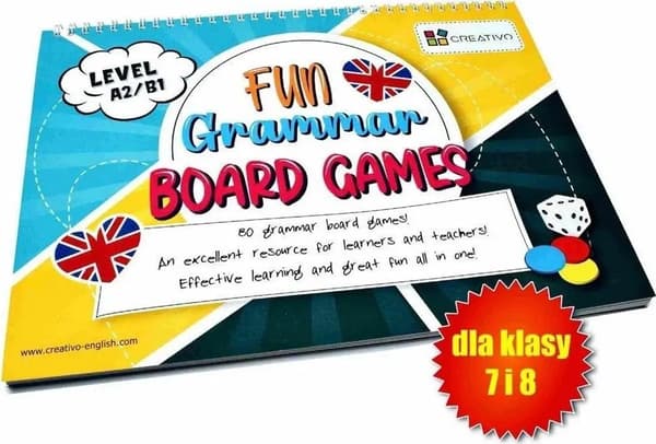 Roliga grammatikbrädspel nivå A2/B1 CREATIVO