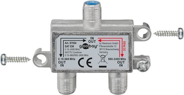 Antennkombinerare SAT-TV-UHF 67054