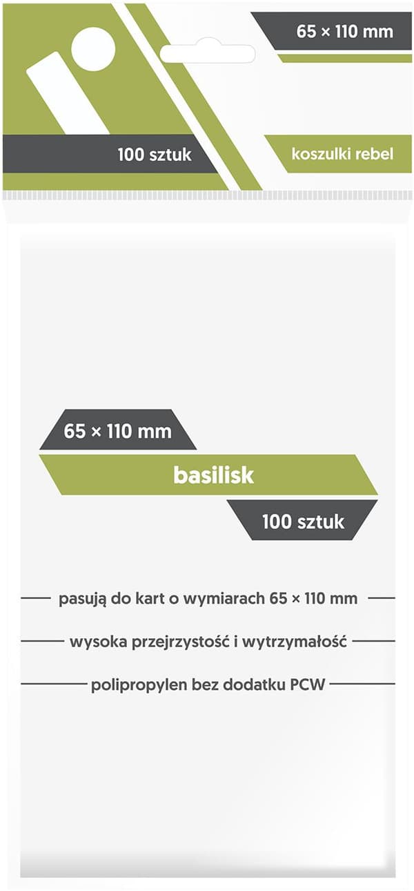 T-paidat Basilisk 65x110 (100kpl) REBEL