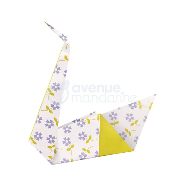 Origamiblommor i papper 20x20cm, 70g