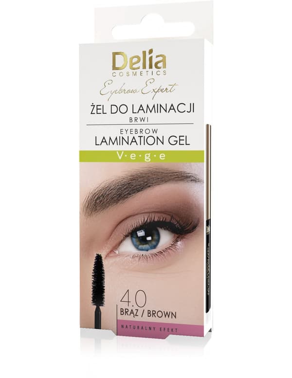 DELIA COSMETICS Eyebrow Expert Eyebrow Lamination Gel brun 4 ml