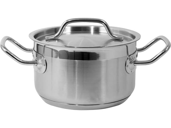 MEDELSTOR KASSEROLL MED LOCK ROSTFRITT STÅL 16x9.5 1.9L