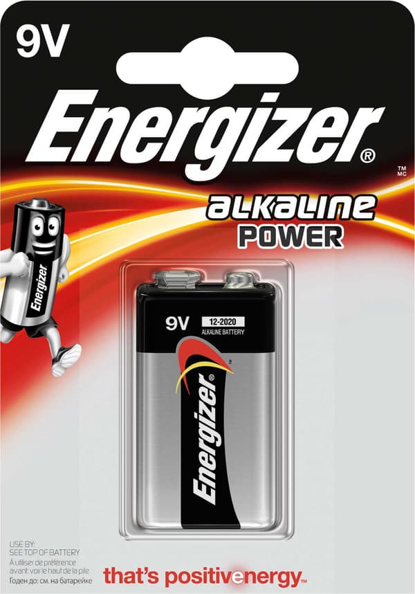 Energizer 9V/6LR61, Alkaline Power, 1 stk