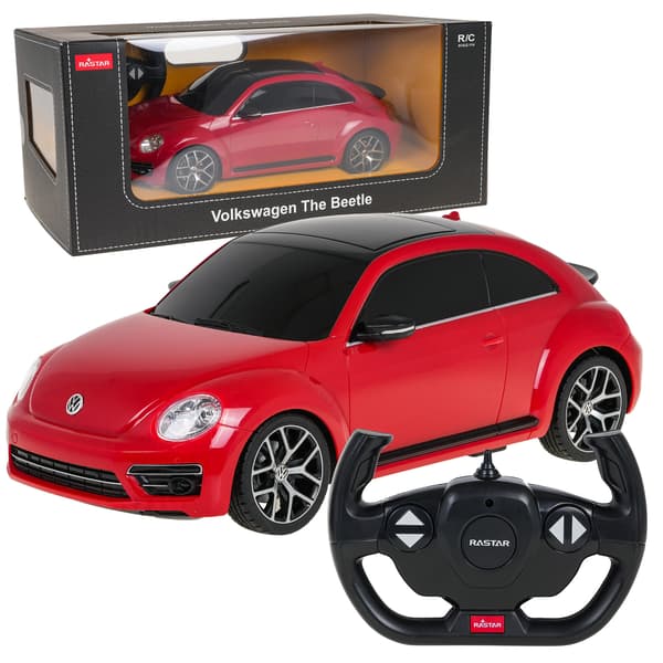Fjärrstyrd Volkswagen Beetle 1:14 Skala RASTAR Röd