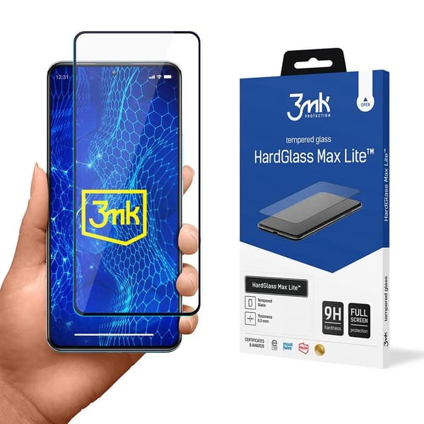 3MK Hærdet Glas 3MK HardGlass Max Lite Xiaomi 12T sort