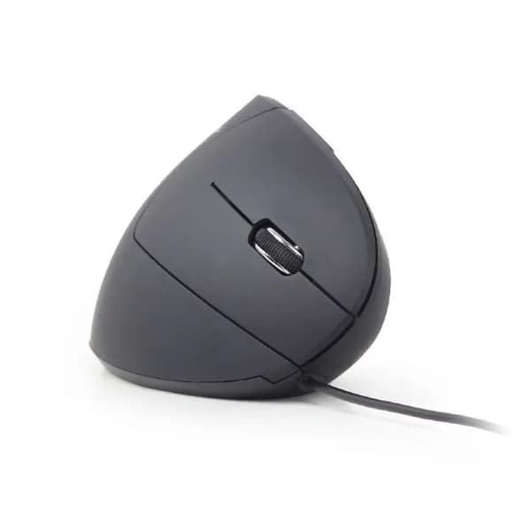 Mus med kabel och optisk sensor GEMBIRD MUS-ERGO-01 3200 DPI Svart
