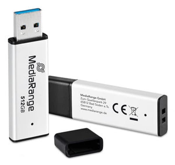 Tehokas 512 Gt (hopea/musta, USB-A 3.2 Gen 1)