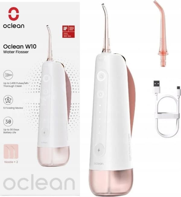 Oclean W10 + 2 kärkeä, pinkki