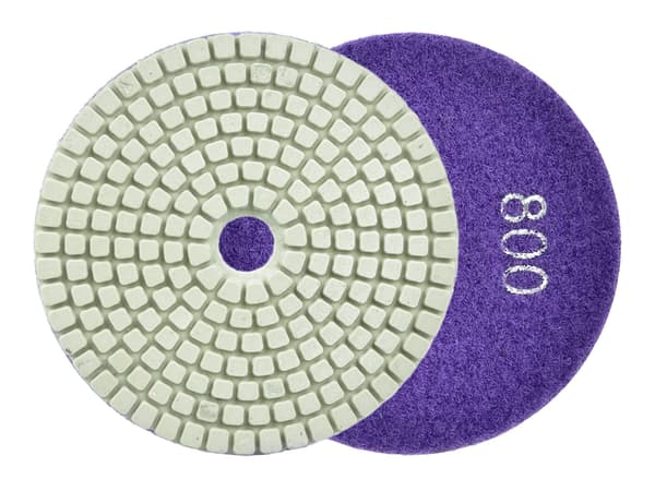 Polerskive til vådslibning af stentøj 100mm GR800 (25/250)