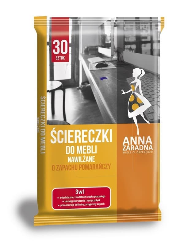 Staples fugtige klude til møbler anna resourceful 30/p (PP0286)